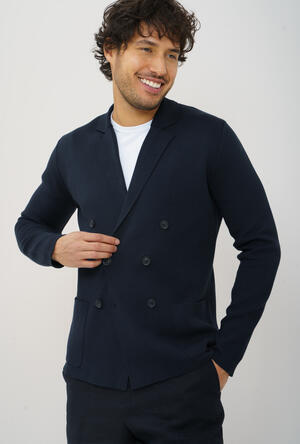 Double-breasted milano stitch jacket. MAIN - Ferrante | img vers.300x/