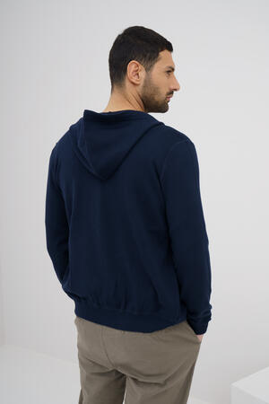 Felpa in maglia in cotone organico ROYAL RED - Ferrante | img vers.300x/
