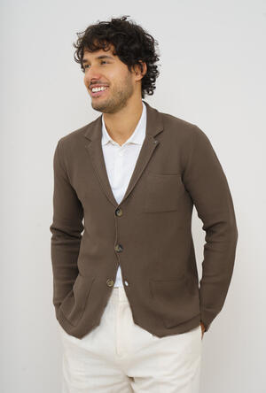 Knitted jacket with workmanship MAIN - Ferrante | img vers.300x/