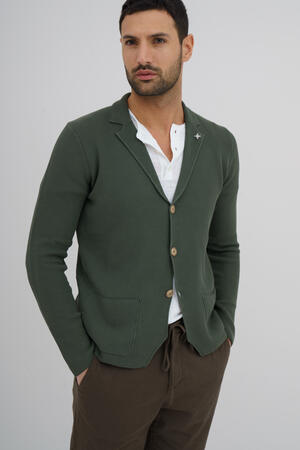 Giacca in maglia con lavorazione MAIN - Ferrante | img vers.300x/