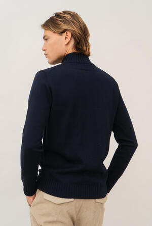 Giacca full zip in lana merino pettinata ESSENTIAL - Ferrante | img vers.300x/