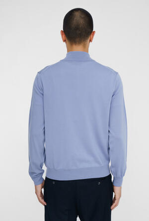 Serafino zip in pura lana pettinata ESSENTIAL - Ferrante | img vers.300x/
