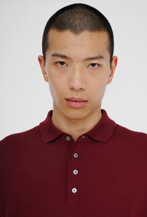 Polo shirt in pure worsted wool ESSENTIAL - Ferrante | img vers.300x/