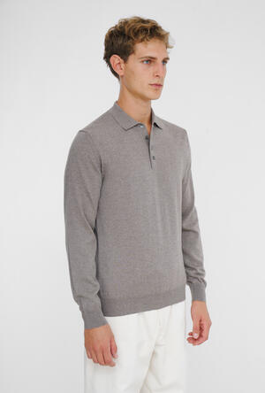 Polo shirt in pure worsted wool ESSENTIAL - Ferrante | img vers.300x/