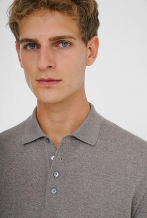 Polo shirt in pure worsted wool ESSENTIAL - Ferrante | img vers.300x/