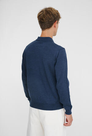 Polo shirt in pure worsted wool ESSENTIAL - Ferrante | img vers.300x/