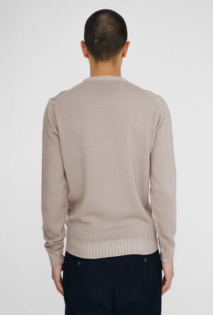 Garment-dyed wool crew neck ESSENTIAL - Ferrante | img vers.300x/
