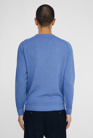 Garment-dyed wool crew neck ESSENTIAL - Ferrante | img vers.300x/