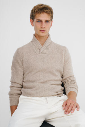 Shawl collar malfilé ROYAL RED - Ferrante | img vers.300x/