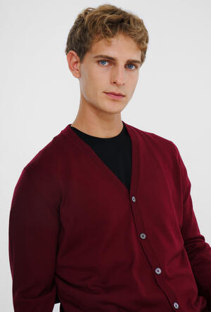 Pure worsted wool cardigan ESSENTIAL - Ferrante | img vers.300x/