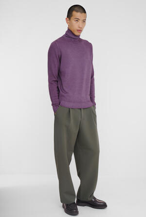 Garment-dyed wool turtleneck ESSENTIAL - Ferrante | img vers.300x/