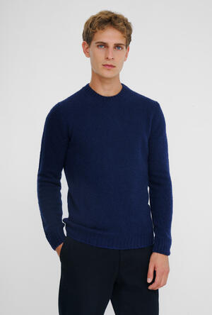 Girocollo in cashmere malfilè ROYAL RED - Ferrante | img vers.300x/