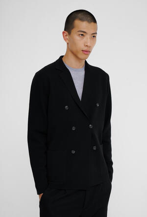 Double-breasted knitted jacket MAIN - Ferrante | img vers.300x/
