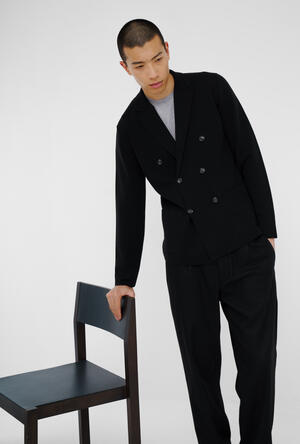 Double-breasted knitted jacket MAIN - Ferrante | img vers.300x/