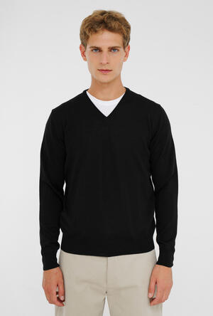 Brushed pure wool pullover ESSENTIAL - Ferrante | img vers.300x/