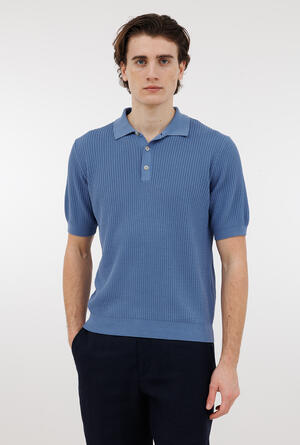 Polo mezza manica tinta in puro cotone MAIN - Ferrante | img vers.300x/