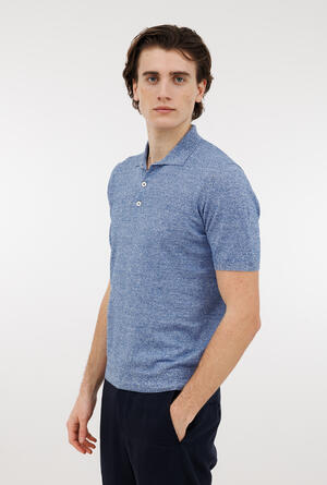 Polo in misto lino ROYAL RED - Ferrante | img vers.300x/