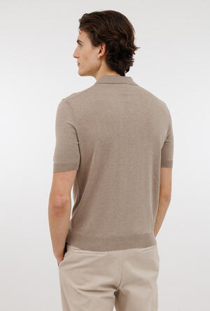 Polo in seta e cotone ROYAL RED - Ferrante | img vers.300x/