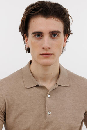 Polo in seta e cotone ROYAL RED - Ferrante | img vers.300x/