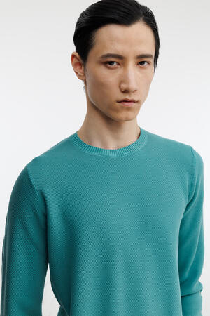 Girocollo in puro cotone delavè ESSENTIAL - Ferrante | img vers.300x/