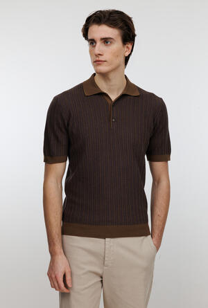 Polo with raised ribbing MAIN - Ferrante | img vers.300x/