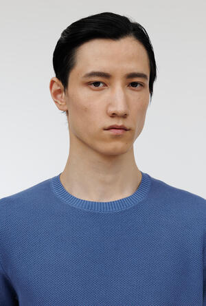 Girocollo in puro cotone delavè ESSENTIAL - Ferrante | img vers.300x/