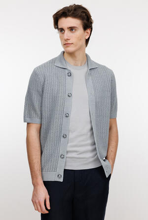 Openwork shirt ROYAL RED - Ferrante | img vers.300x/