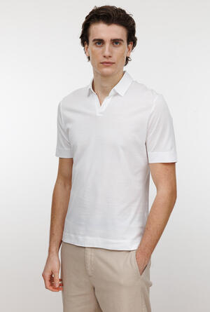 Polo in jersey senza bottoni ROYAL RED - Ferrante | img vers.300x/