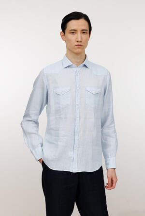 Camicia in lino tinta in capo MAIN - Ferrante | img vers.300x/