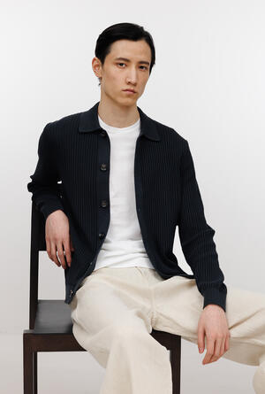 Giacca camicia tinta in puro cotone MAIN - Ferrante | img vers.300x/