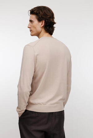 Pullover tinto in puro cotone ESSENTIAL - Ferrante | img vers.300x/
