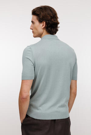 Polo in seta e cotone ROYAL RED - Ferrante | img vers.300x/