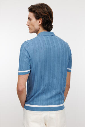 Polo in lino con lavorazione ROYAL RED - Ferrante | img vers.300x/