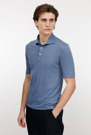 Polo jersey dyed ROYAL RED - Ferrante | img vers.300x/