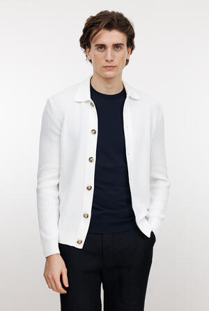 Giacca camicia tinta in puro cotone MAIN - Ferrante | img vers.300x/