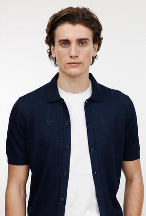 Camicia traforata tinta in capo MAIN - Ferrante | img vers.300x/