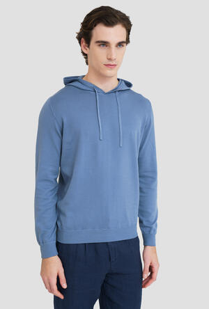 Felpa con cappuccio in puro cotone ESSENTIAL - Ferrante | img vers.300x/