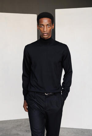 Brushed pure wool turtleneck ESSENTIAL - Ferrante | img vers.300x/