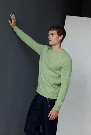Girocollo in pura lana Shetland MAIN - Ferrante | img vers.300x/