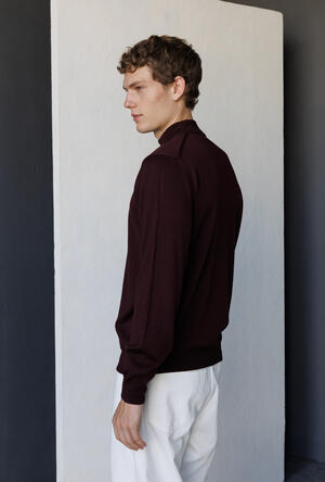 Mock neck in worsted wool ESSENTIAL - Ferrante | img vers.300x/