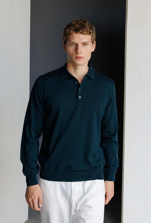 Polo in pura lana pettinata ESSENTIAL - Ferrante | img vers.300x/