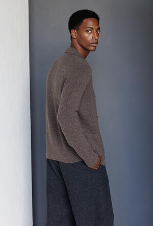Giacca camicia in lana e cashmere ROYAL RED - Ferrante | img vers.300x/