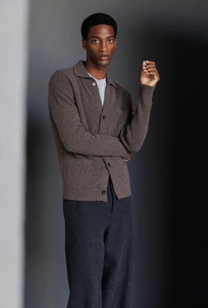 Giacca camicia in lana e cashmere ROYAL RED - Ferrante | img vers.300x/