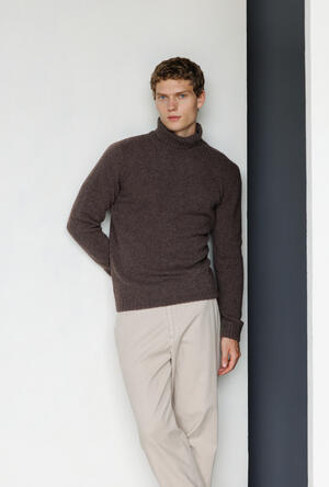 Dolcevita in cashmere malfilè ROYAL RED - Ferrante | img vers.300x/
