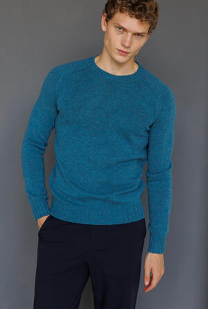 Girocollo in pura lana Shetland MAIN - Ferrante | img vers.300x/