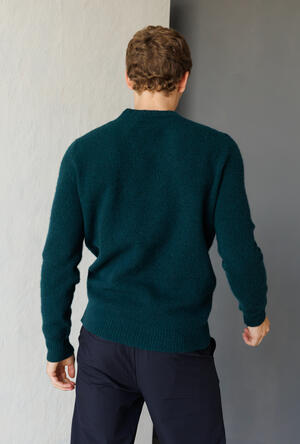 Girocollo bouclè in misto cashmere ROYAL RED - Ferrante | img vers.300x/