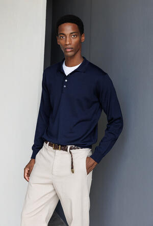 Polo in pura lana pettinata ESSENTIAL - Ferrante | img vers.300x/