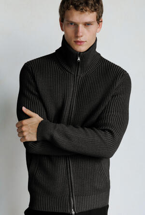 Full zip in lana triploritorto MAIN - Ferrante | img vers.300x/