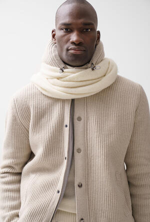 Padded knitted jacket ROYAL RED - Ferrante | img vers.300x/