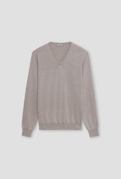 Brushed pure wool pullover Beije